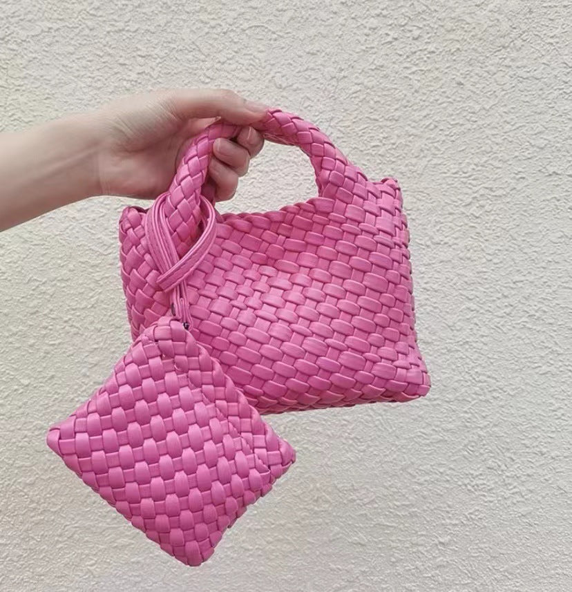 Woven Handmade Mini Portable Vegetable Basket Bags