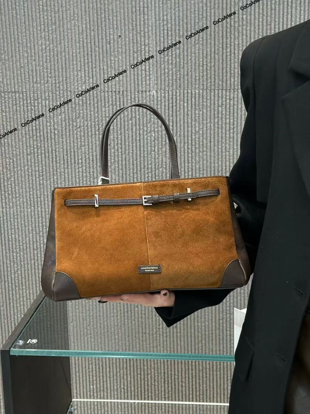 Fashion Women's Color Portable Matte Leather Tote Bags