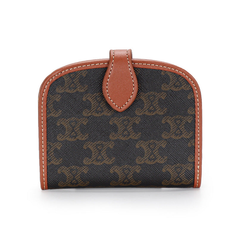 Women's Short Genuine Leather Multi Slots Fashion Ladies Wallets