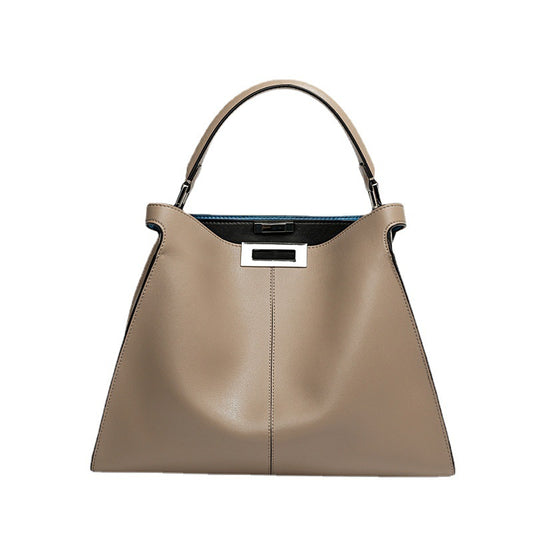 Women's Workplace Elegant Fan Fashion Genuine Leather Handbags