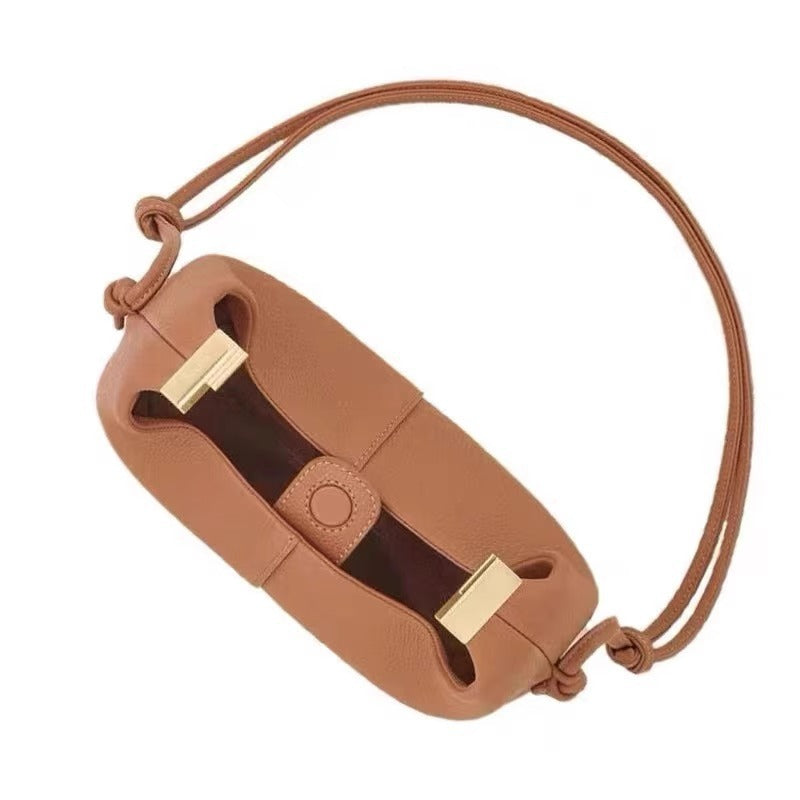 Women's French Niche Lunch Genuine Leather High Handbags