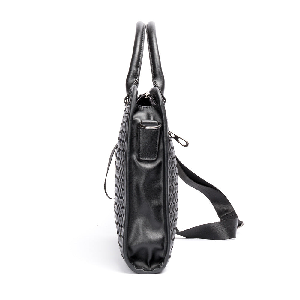 Men's Stitching Woven Business Computer Batch Bags