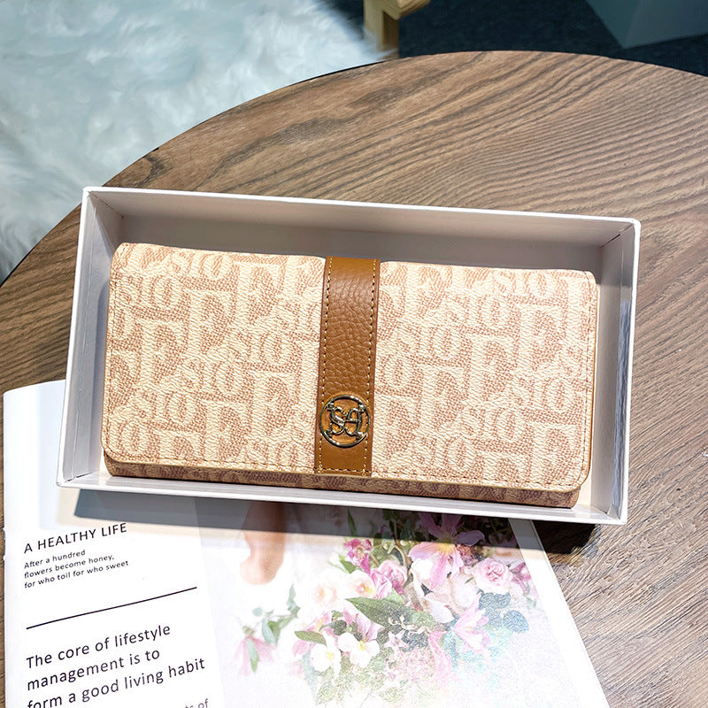 Women's Long Simple Large Capacity Multifunctional Elegant Clutch Ladies Wallets