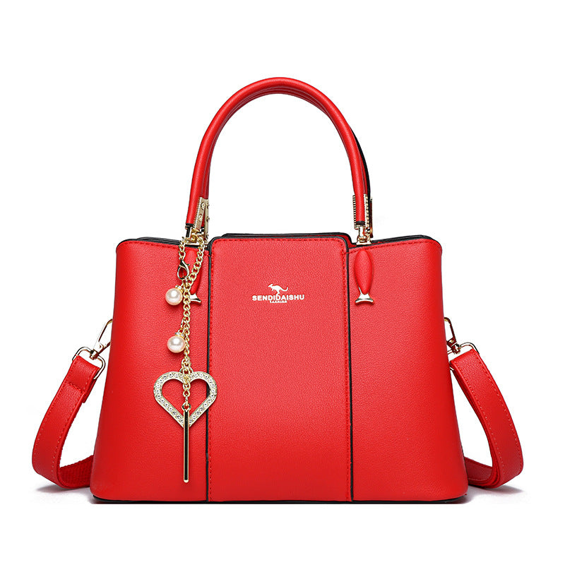 Women's Classic Soft Leather Fashion Mom Handbags