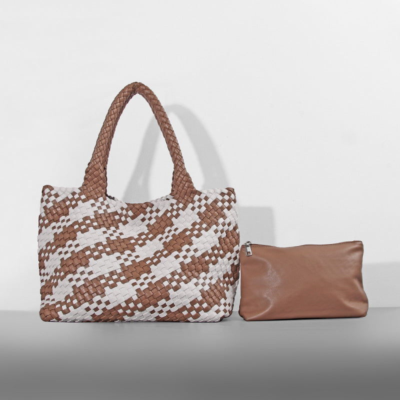 Fashion Portable Mummy Big Woven Hand Shoulder Bags