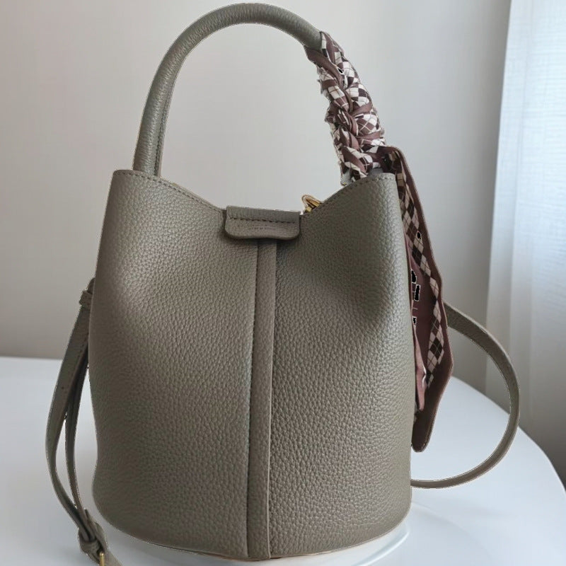 Women's High-grade Western Style Lychee Pattern Mother Shoulder Bags