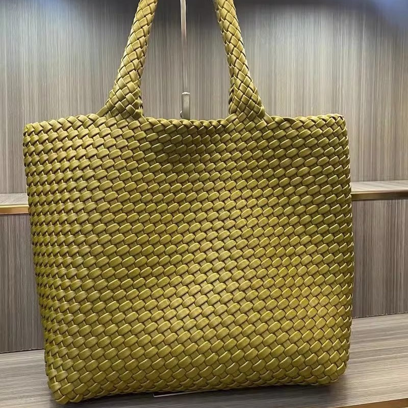 Women's High-grade Hand-woven Large Capacity Fashion Commuter Shoulder Bags