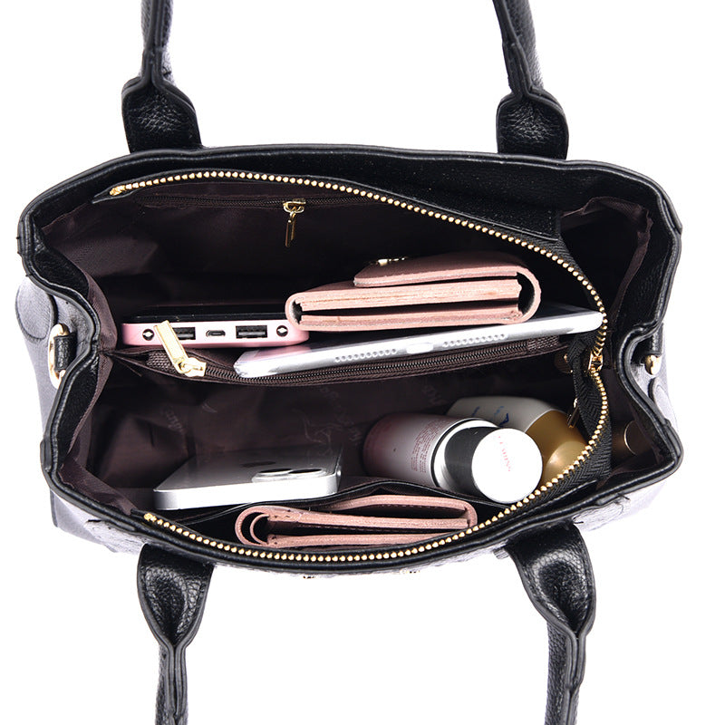Women's Big Large Capacity Fashion Crocodile Pattern Shoulder Bags