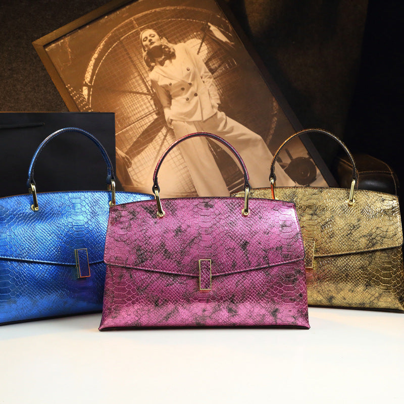 Women's Quality Genuine Leather Fashion Elegant Laser Bags