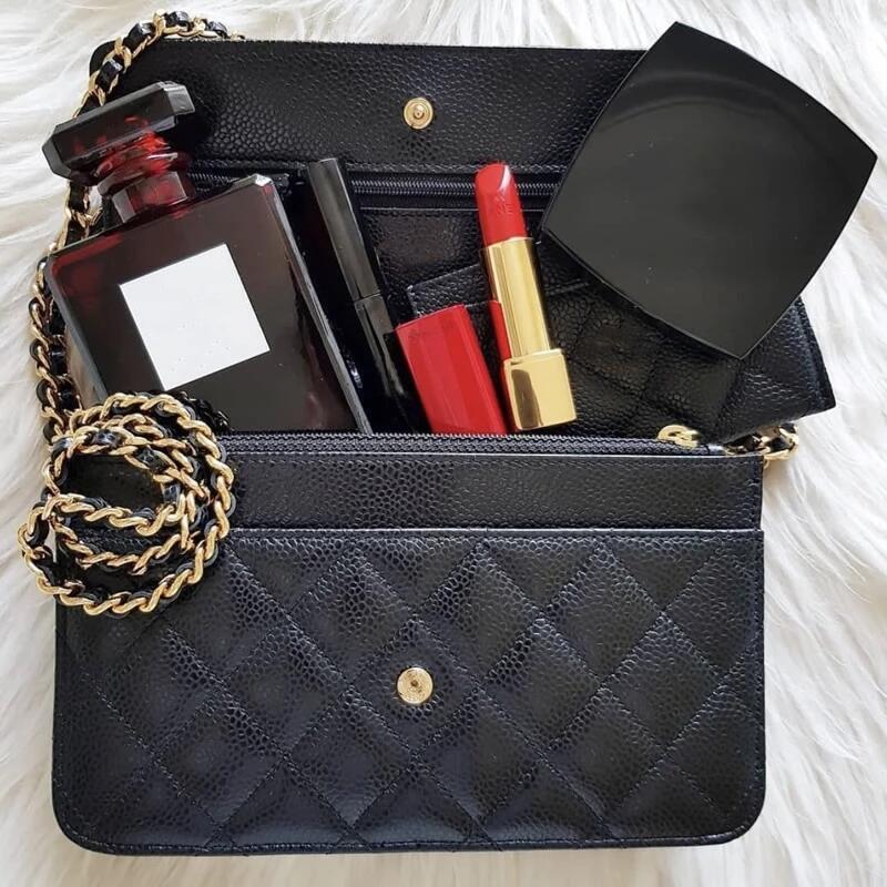Fashion Simple Female Designer High Quality Genuine Leather Chain Crossbody Bags