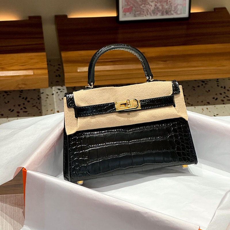Palm Pattern Cowhide Second Generation Female Shoulder Bags