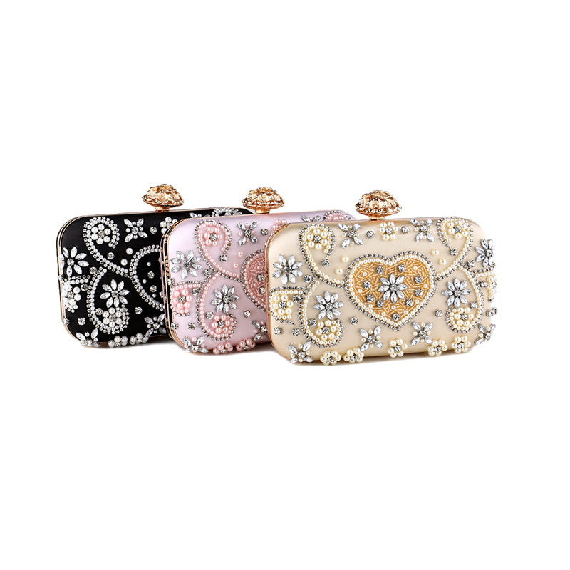 Women's Handmade Beaded Dinner Banquet Diamond Dress Evening Bags