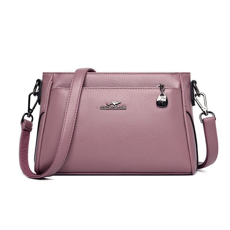 Women's Mother Soft Leather Generous Large Shoulder Bags