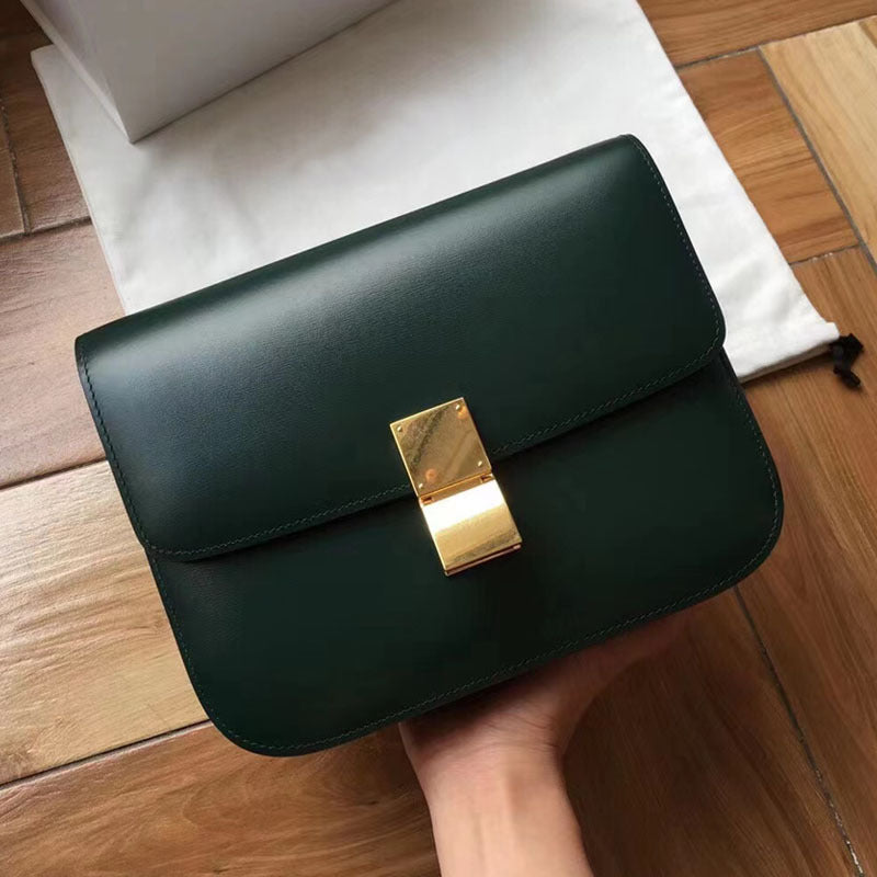 Women's With Gift Box First Layer Cowhide Crossbody Bags