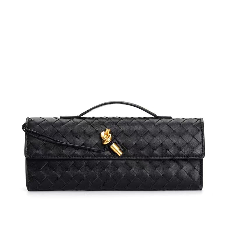 New Hand-woven Hardware High-grade Leather Underarm Crossbody Bags