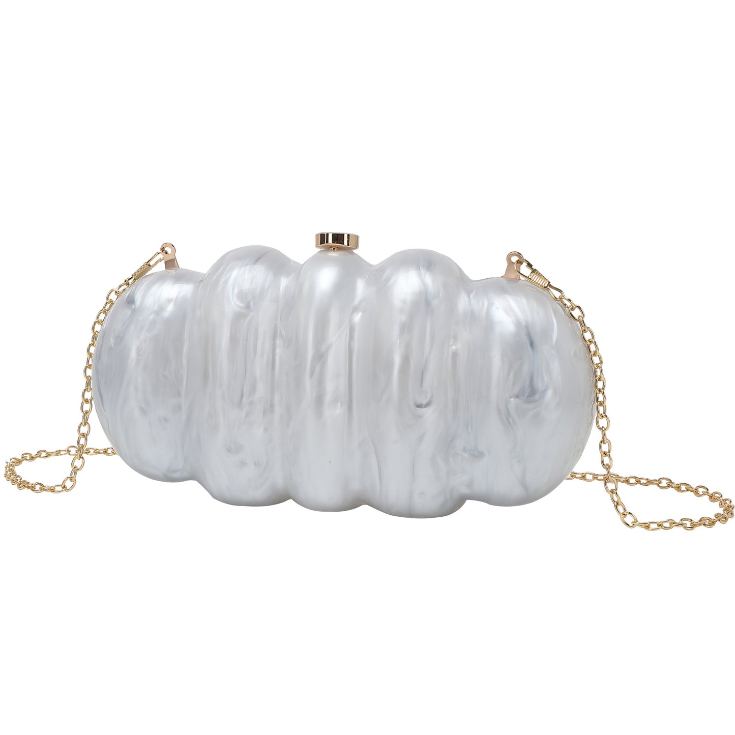 Dinner Clutch Romantic Aura Shell Caterpillar Evening Bags