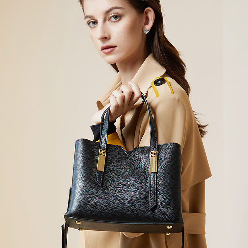 Women's Genuine Leather Elegant Bride Wedding Large Shoulder Bags