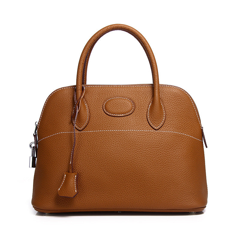 Women's First Layer Cowhide Leather Shell Handbags