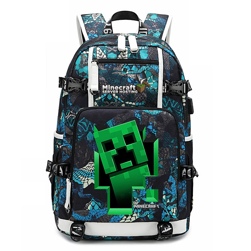 My World Surrounding The Game Printed Backpacks