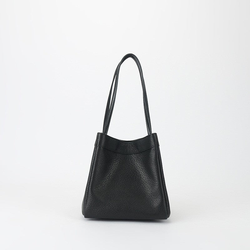 Women's Goat Leather Simple Fashion Genuine Handbags