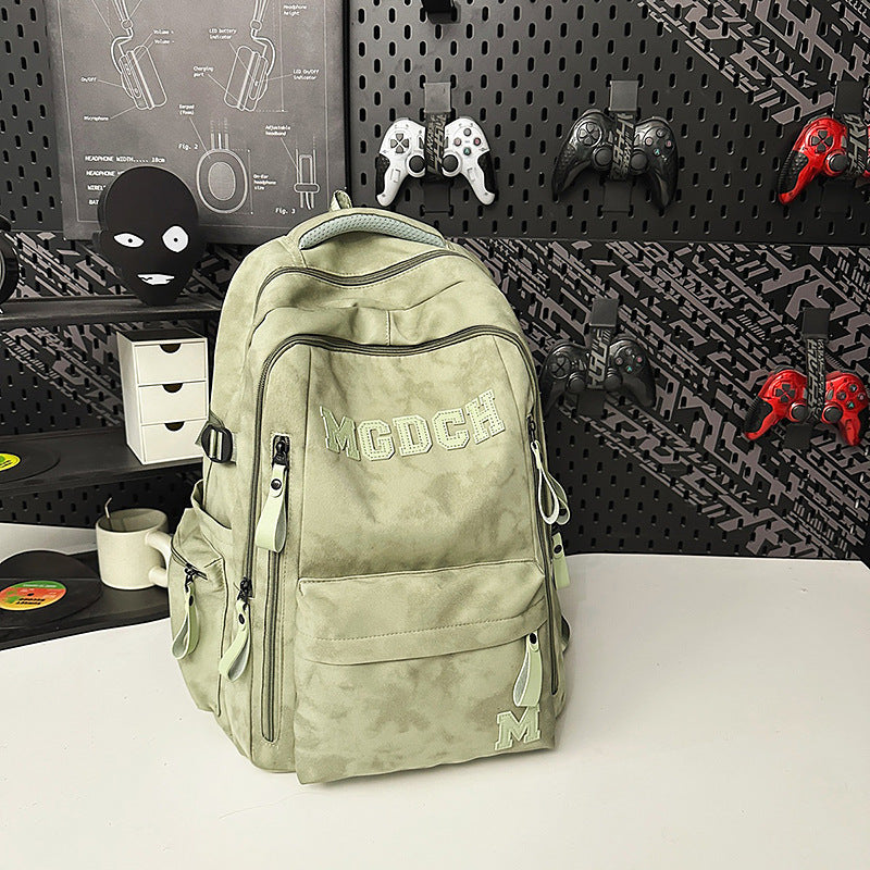 Work Clothes Trendy Couple Large Capacity Junior High Backpacks