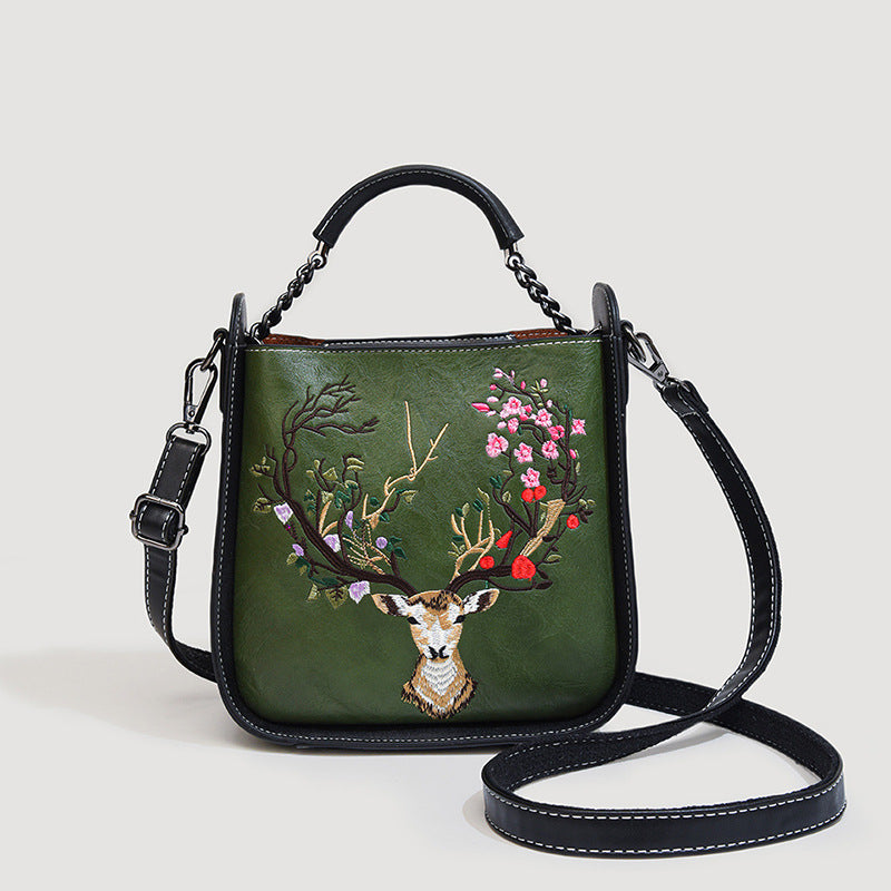 Women's Retro Chinese Style Embroidery Pattern With Crossbody Bags