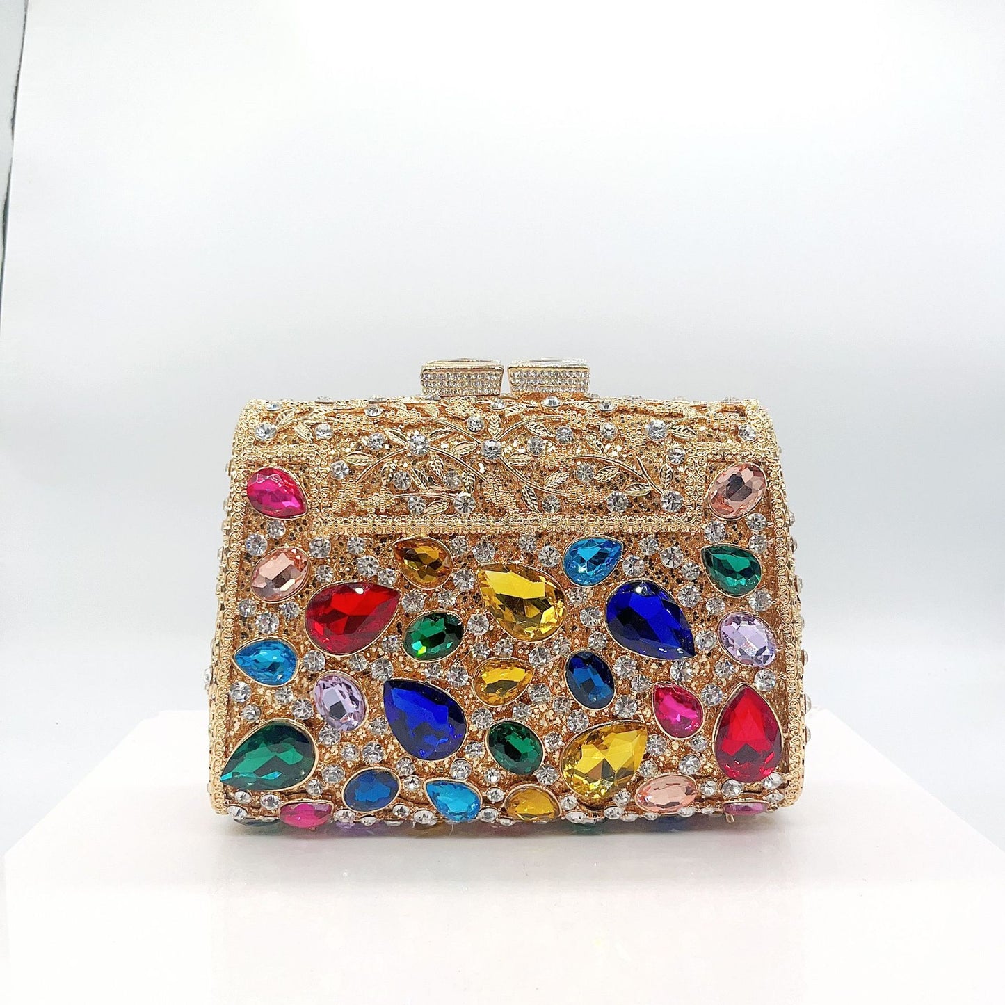 Women's Attractive Diamond Banquet Full Clutch Evening Bags