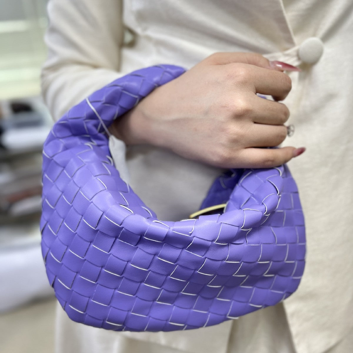 Women's Home Woven Underarm Leisure Versatile Dumpling Bags