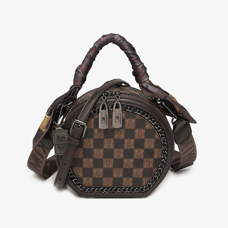 Women's Round Cake Fashion Versatile Chain Handbags