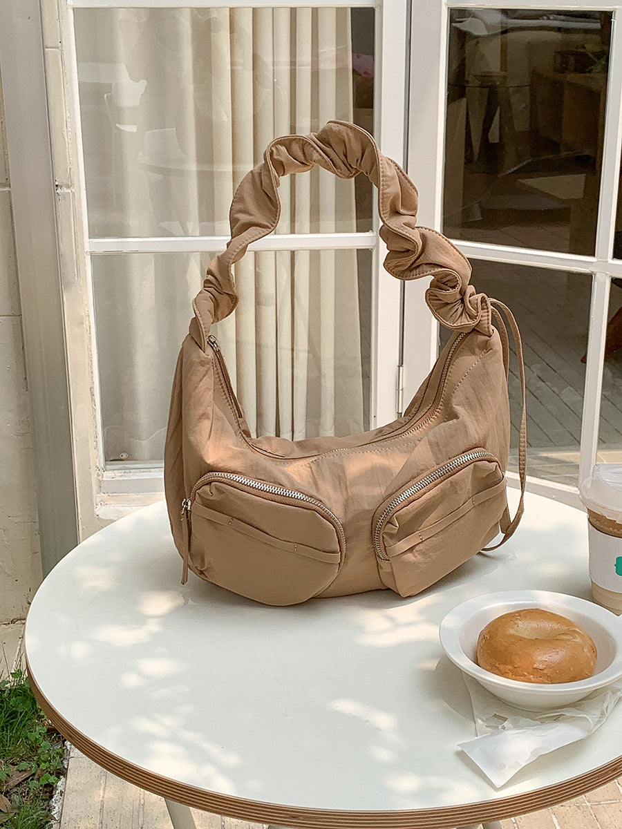 Women's Summer Nylon Dumpling Large Capacity Drawstring Bags