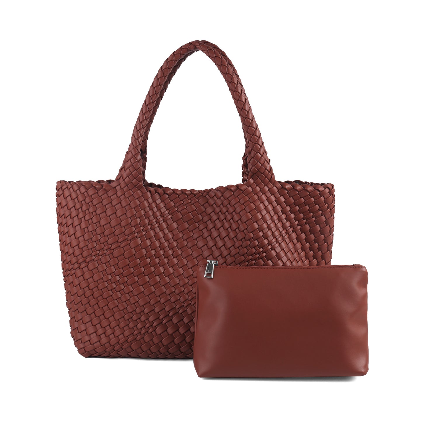 Women's Woven Letter Oversized Large Portable Simple Bags