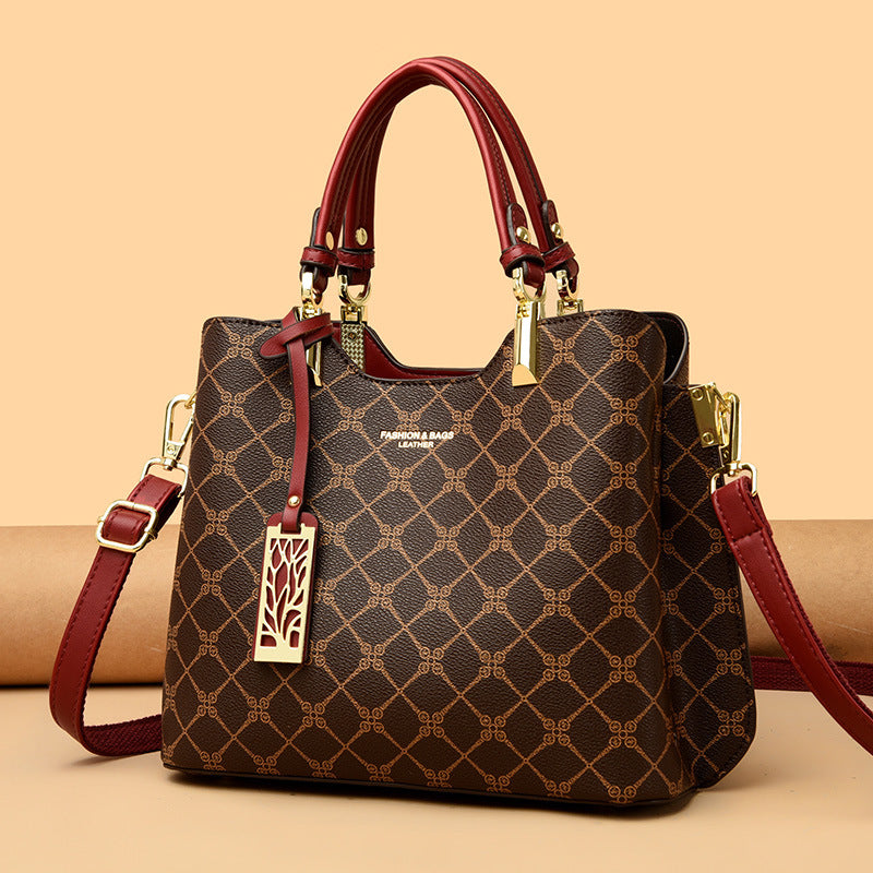 Women's Versatile Fashion Printed Presbyopic Mom Tote Bags