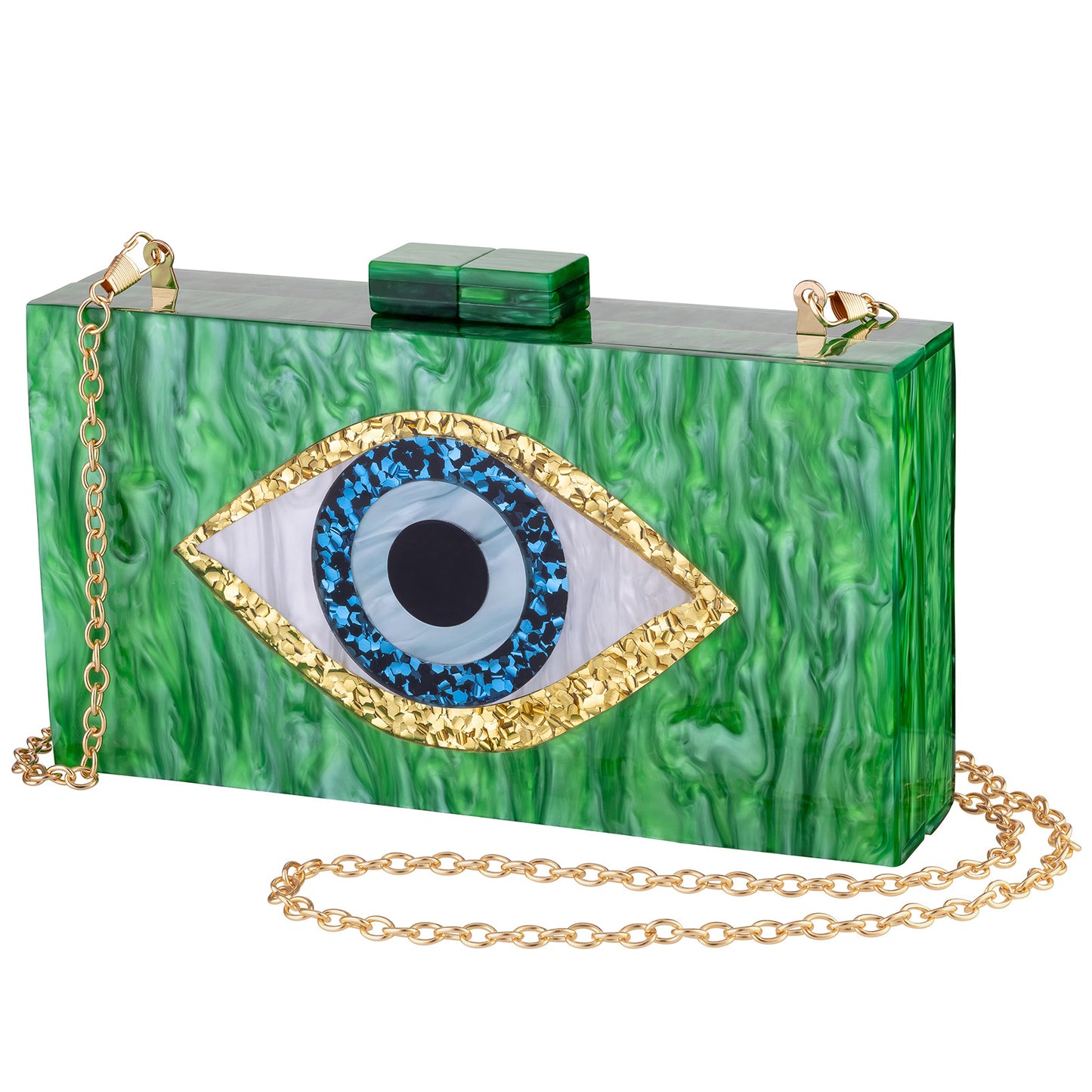 Eyes Acrylic Wedding Dinner Clutch Chain Evening Bags
