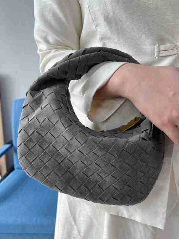 Size Frosted Woven Croissant Handmade Underarm Handbags