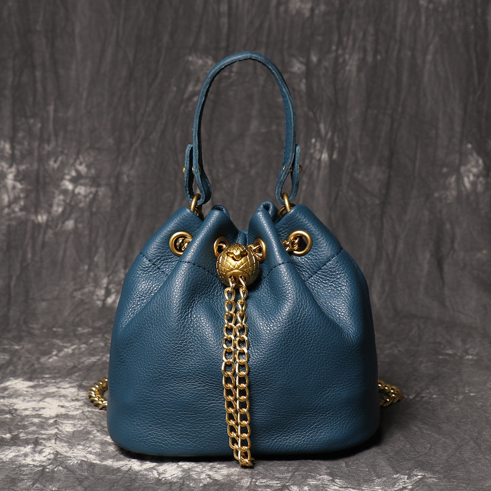 Layer Cowhide Fashion Genuine Leather High Bags