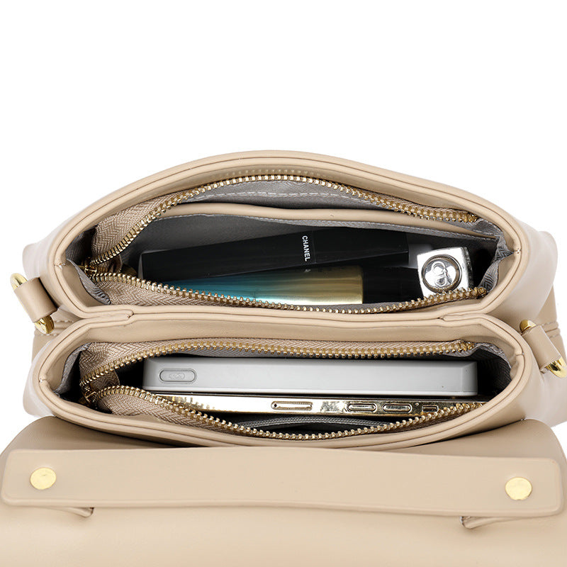 Women's Genuine Leather Scarf Trendy Korean Fashion Shoulder Bags
