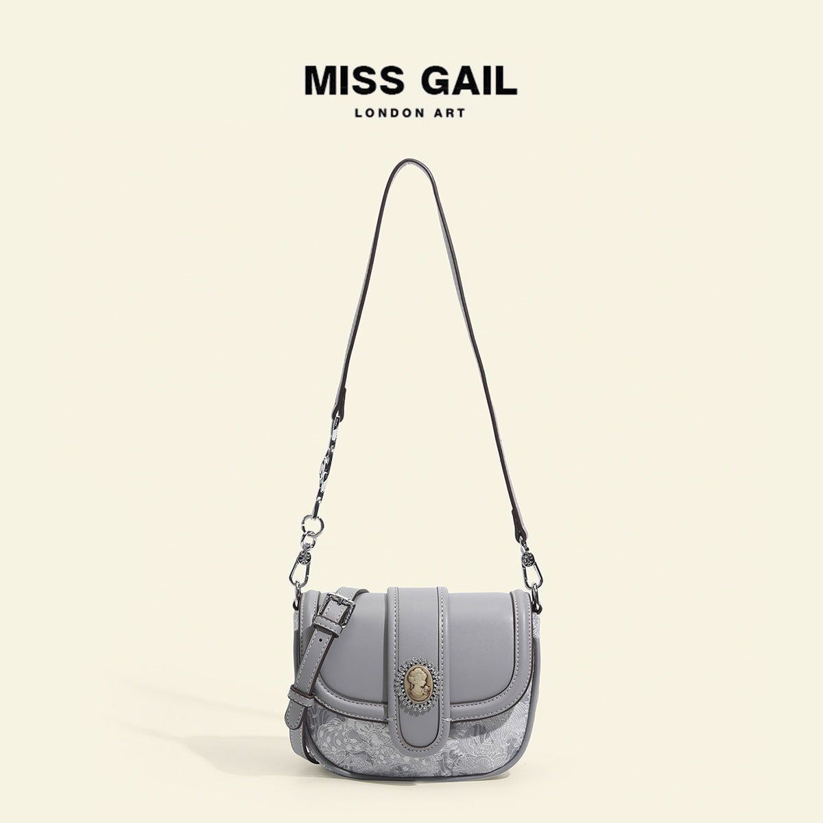 Women's Bright Denim Saddle Summer Semicircle Underarm Crossbody Bags