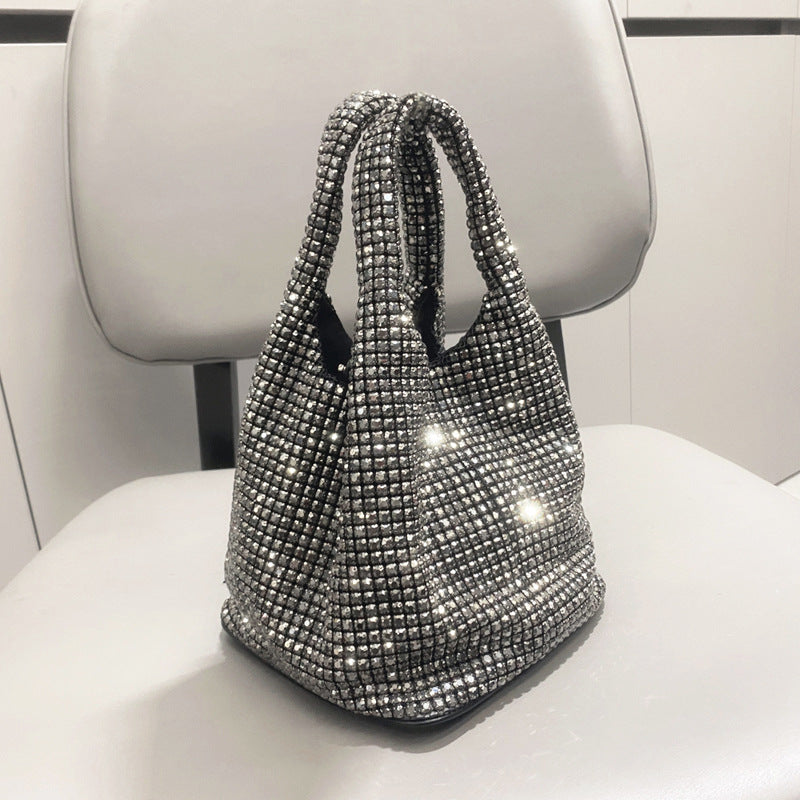 Women's Fashion Rhinestone Portable Chain Hand Shoulder Bags