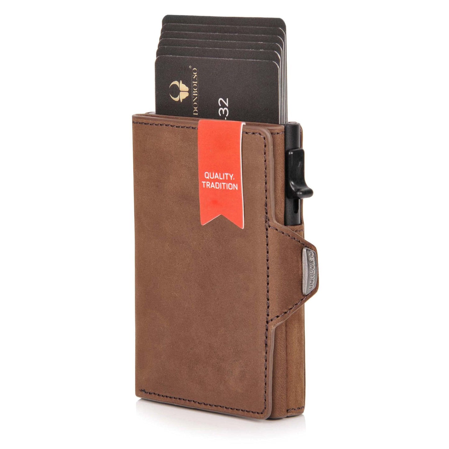 Men's Genuine Leather Crazy Horse Cowhide Multiple Slots Large Capacity Men's Wallets