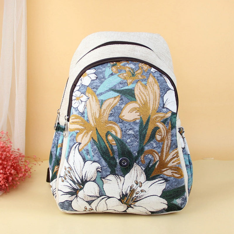 National Fashion Chinese Style Landscape Fresh Backpacks