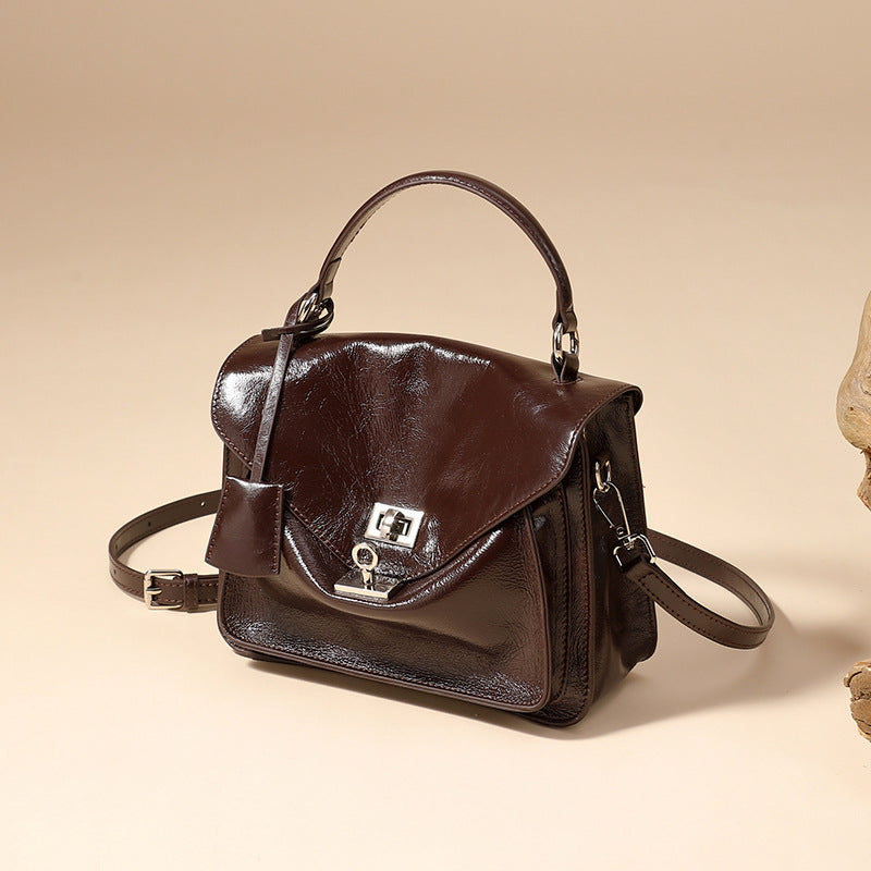 Women's Cowhide Commuter Large Capacity Portable Envelope Crossbody Bags