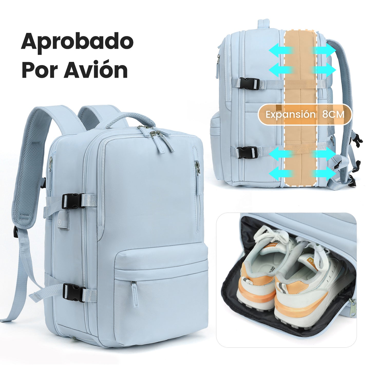 Women's & Men's & Expansion Simple Leisure Large Capacity Backpacks