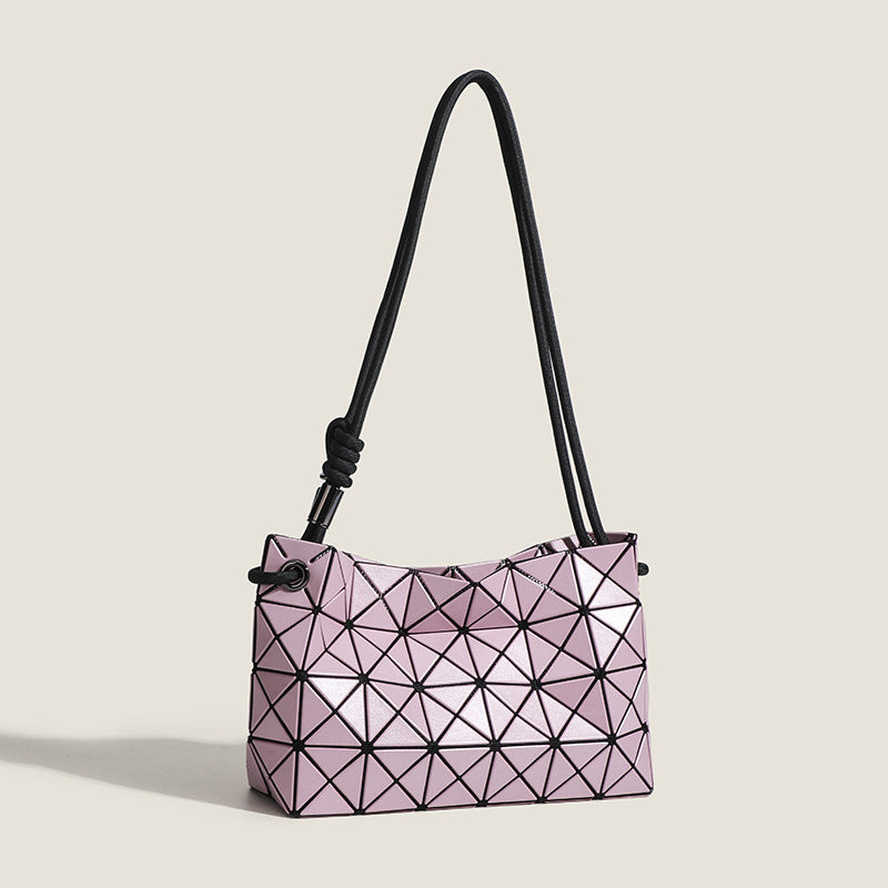 Style Matte Fashion Commuter Geometric Diamond Shoulder Bags