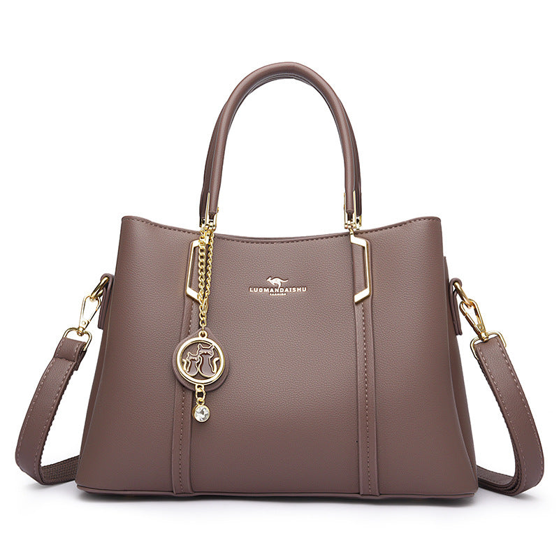 Women's Fashion Large Capacity Soft Leather To Give Handbags
