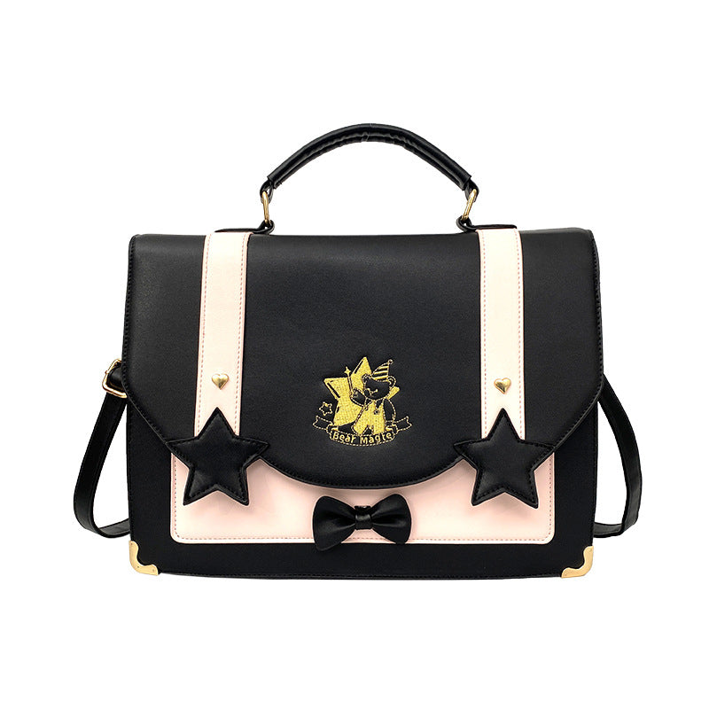 British Fashion Preppy Style Portable Uniform Bags