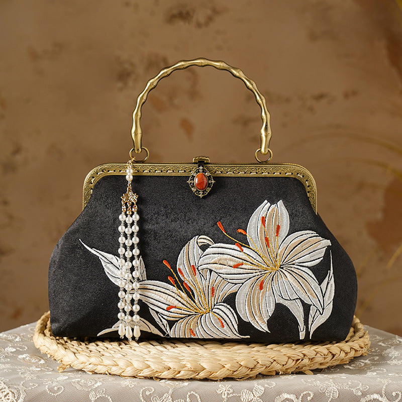 Style Embroidered Ancient Cheongsam Banquet Clutch Handbags