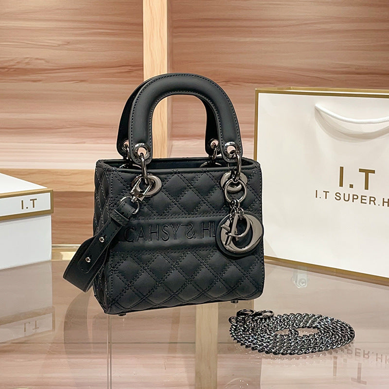 Women's Counter High-grade Genuine Leather Diana Fashion Bags