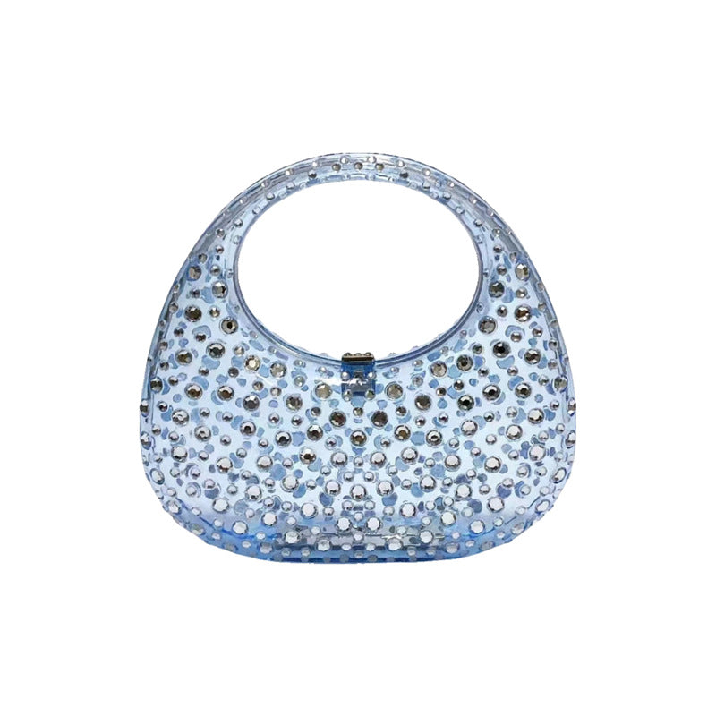 Transparent Acrylic Goose Egg Box Dinner Handbags