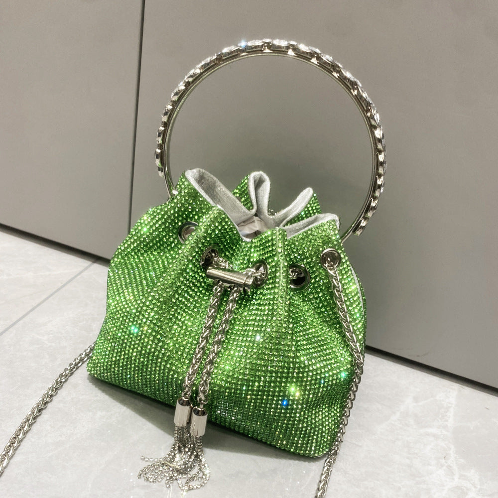 Women's Shiny Full Diamond Rhinestone Handmade Lady's Handbags