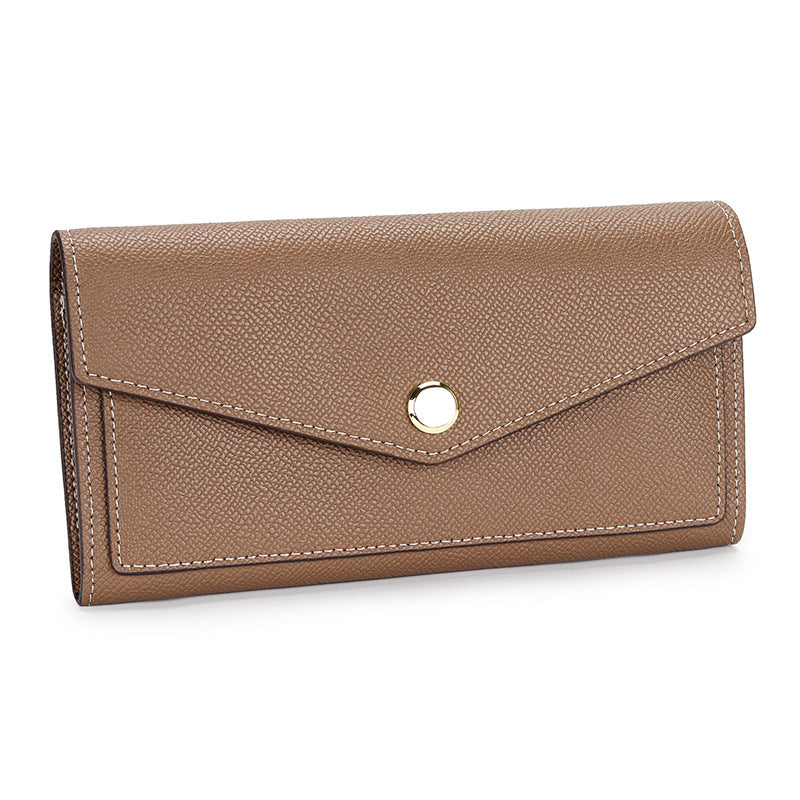 Women's Print Long Fashion Color Contrast Clutch Ladies Wallets